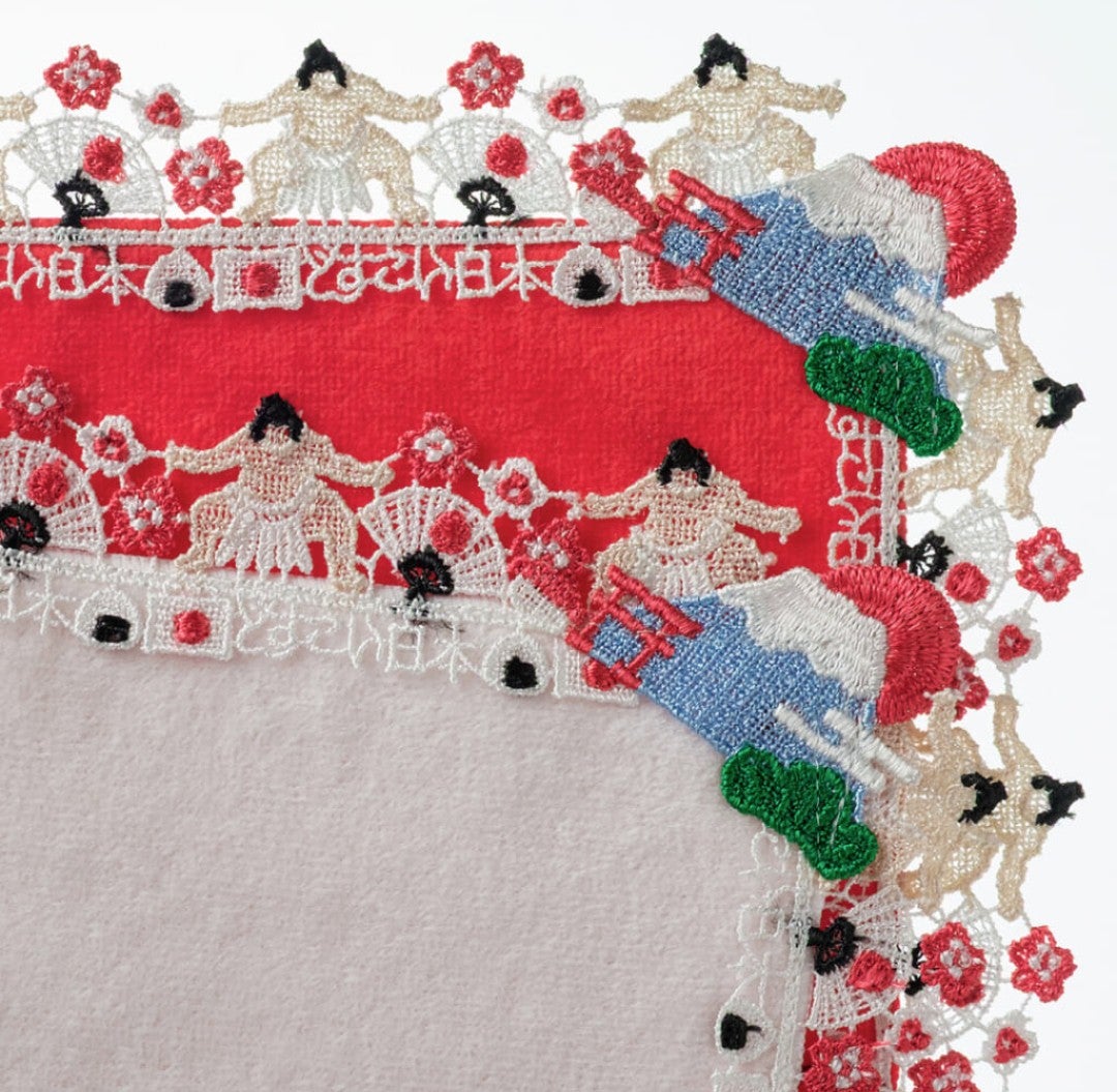 新定番？！本日発売】近沢レース店新作タオルハンカチは「和」♡富士山