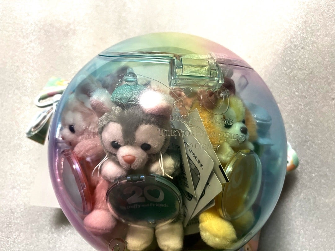 ダッフィーフレンズ カラフルハピネス ポップコーンバケツ ぬいぐるみ