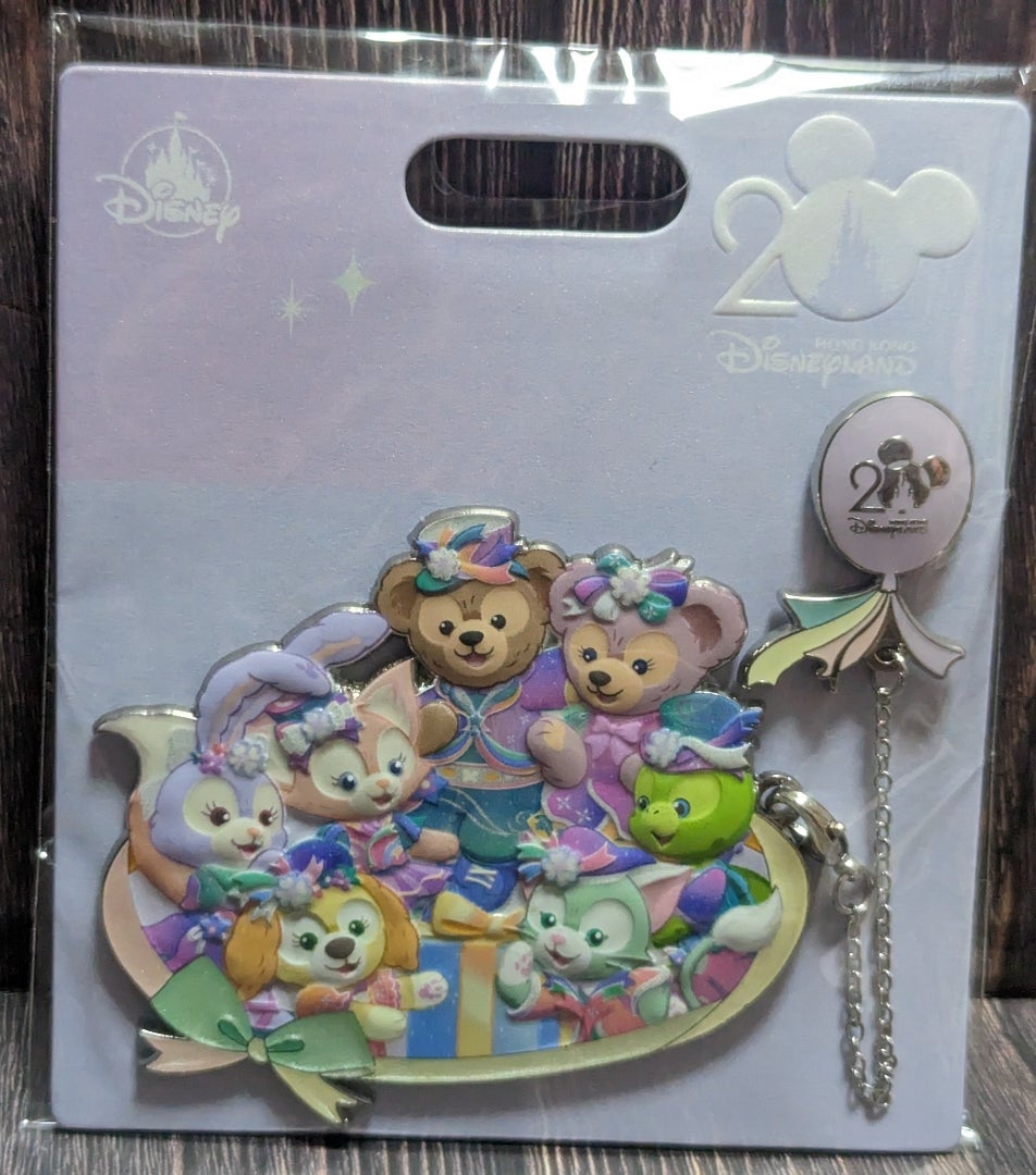 新品未使用】香港ディズニーDuffy and Friends ピンバッジ ダッフィー