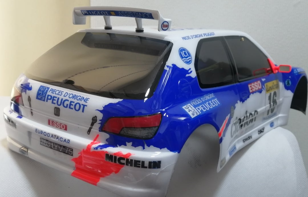 タミヤ プジョー306 1/10ボディ | 気まぐれカーモデル製作日記