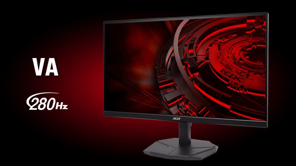 Acer ゲーミングモニター 24.5インチ VA フルHD 非光沢 280Hz 1ms