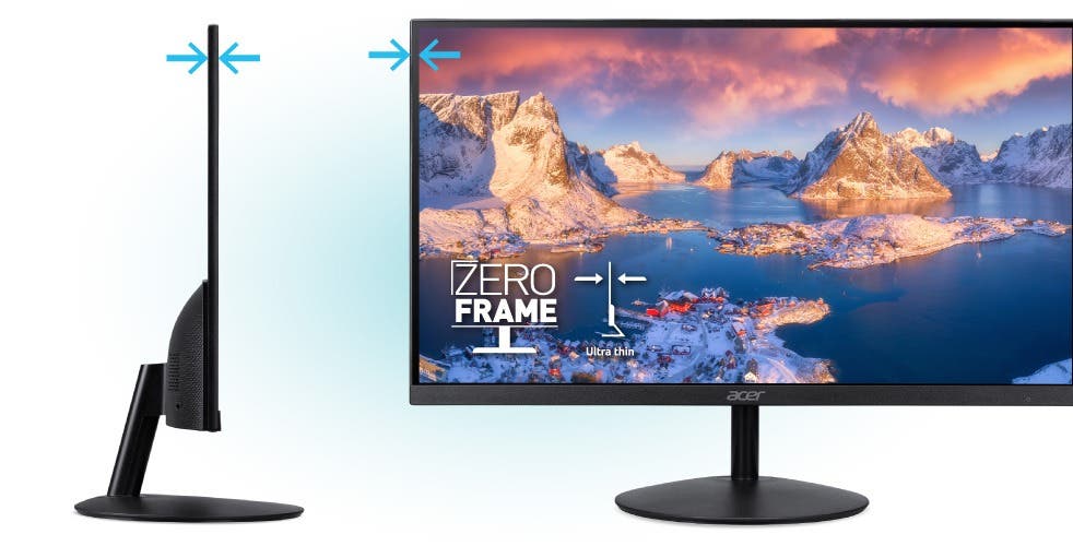 Acer モニター 27インチ WQHD 16:9 IPS 非光沢 NTSC 72% 1ms(VRB