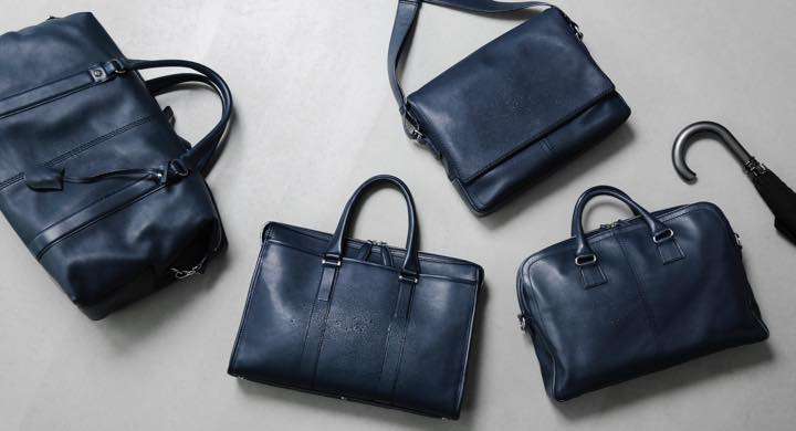 急な雨にも安心な土屋鞄製造所の全天候バッグにクールなネイビーカラー