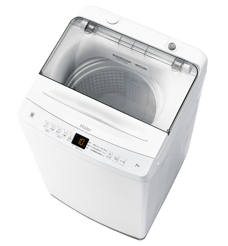 洗えるスーツ」や「ジェルボール」のコースが付いたハイアールの最新縦