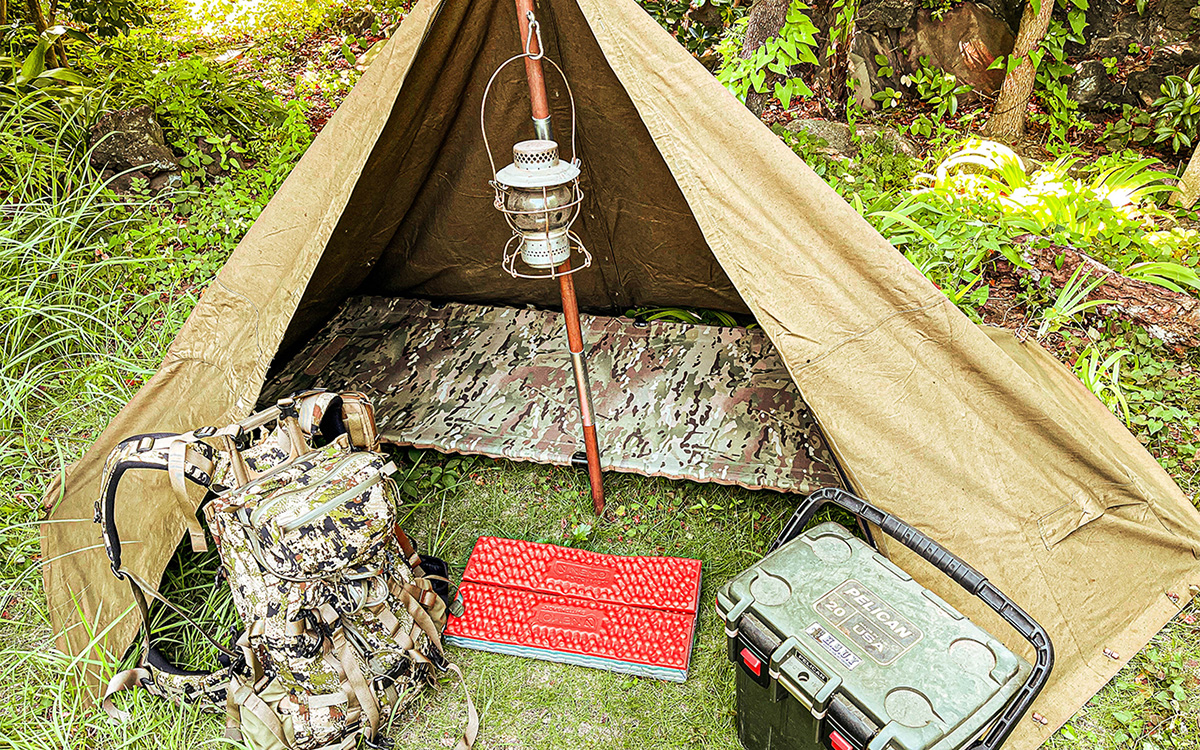 本物】ロシア軍幕 プラシュパラトカVSR迷彩＋ポーランド軍幕 サイズ②