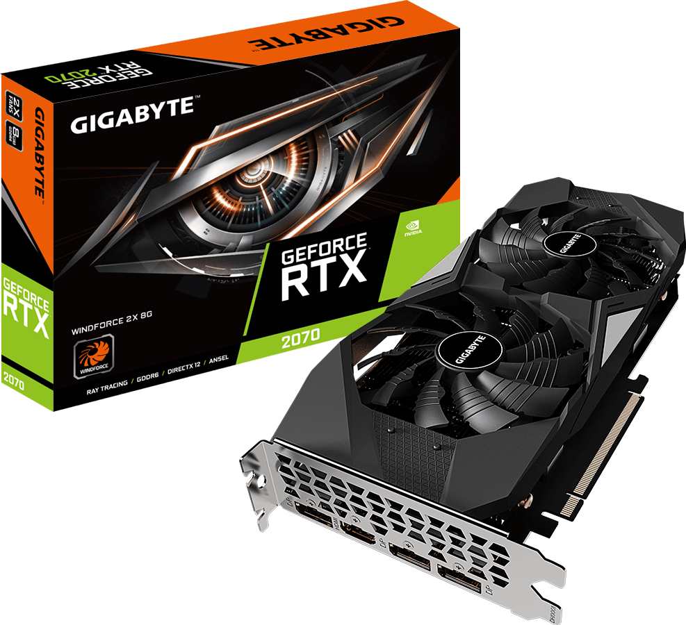 GeForce RTX™ 2070 WINDFORCE 2X 8G (Rev. 3.0) - GIGABYTE Global