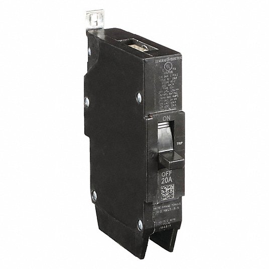 GE, 20 A Amps, 14kA at 277V AC, Molded Case Circuit Breaker