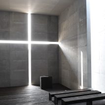 Tadao Ando creates full-scale model of Church of the Light for