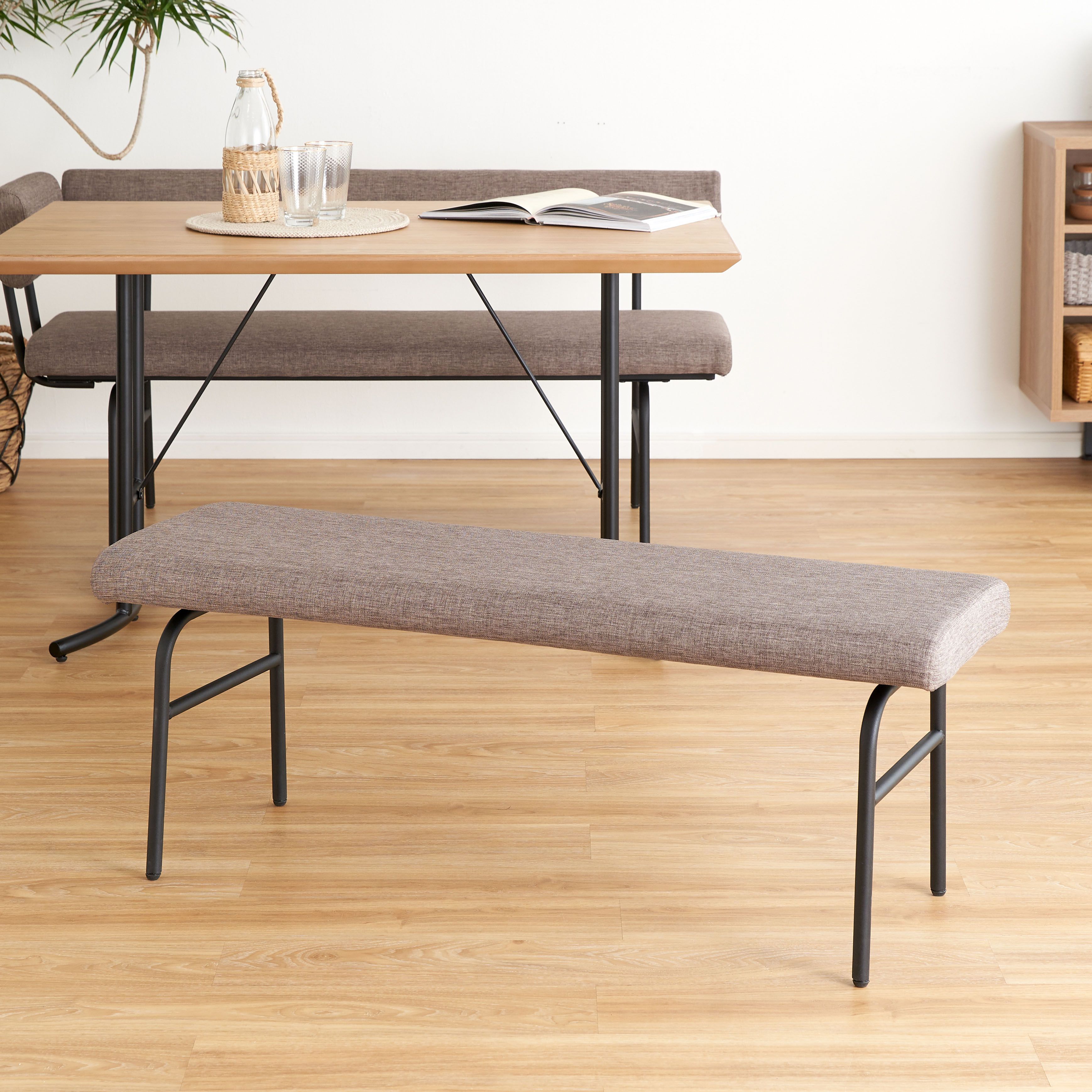 ファブリック×アイアンがおしゃれなベンチ | 【公式】LOWYA(ロウヤ