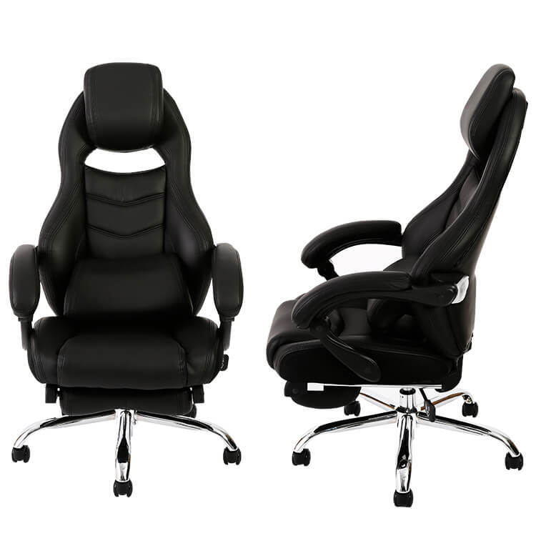 ゲーミングチェアタイプのオフィスチェア(幅73cm) 170度リクライニング