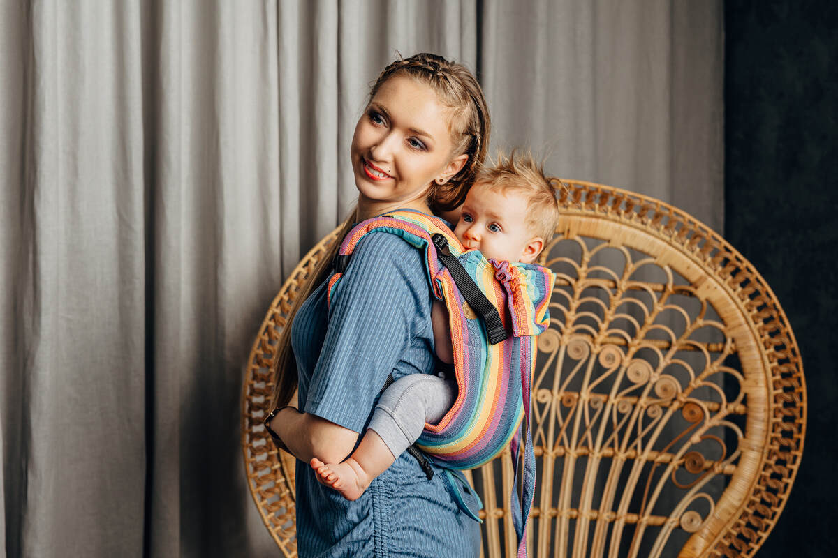 Lenny Buckle Onbuhimo baby carrier, standard size, broken-twill