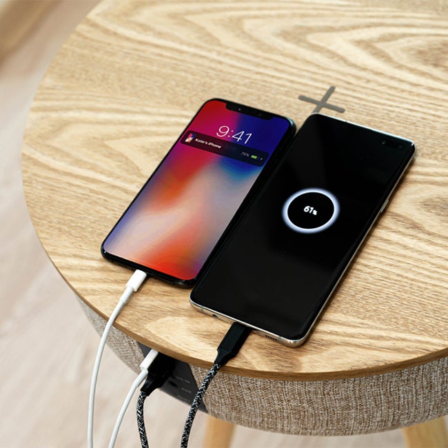 無線充電可能な360°スピーカー内蔵のサイドテーブル「MellowW501T