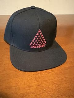 LOVE EAR ART】HRCSイベント限定 キャップ ブラック ピンク刺繍 - メルカリ