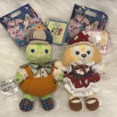 上海ディズニー ダフフレ オルメルクッキーアン ハロウィンぬいぐるみ