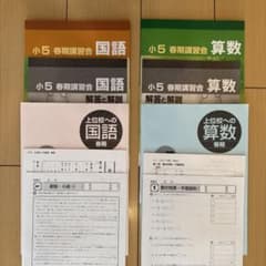 早稲田アカデミー】 小5 春期講習 早稲アカ上位校5年生 - メルカリ