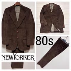 80s ニューヨーカー galaxy セットアップ スーツ コーデュロイ A6