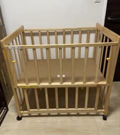 ヤトミ ベビーベッド ミニベッドネルネル 説明書付き - メルカリ