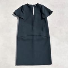 ♡極美品♡ ヨーコチャン フレアスリーブパールドレス ネイビー 21年製