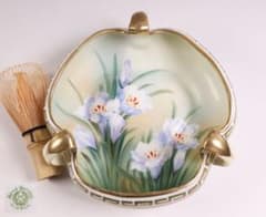 CM307】オールドノリタケ 草花 三耳 皿 鉢 幅18.3cm 金彩 水仙 - メルカリ