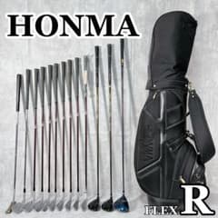 T191 ホンマ ゴルフクラブ メンズ フルセット R 黒 初心者 練習 入門