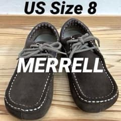 ダークブラウン MERRELLUS サイズ8 スエード ウーマン メレル - メルカリ