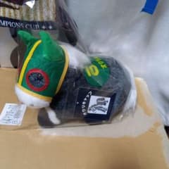 競馬ぬいぐるみ《初期オグリキャップ号Sサイズ》ゼッケン10 - メルカリ