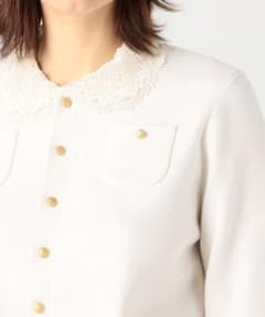 caban コットンカシミヤ レースコンビポケットカーディガン - メルカリ