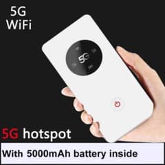 業務用 SIMフリー 5Gモバイルルーター 5000mAh 薄型 海外 旅行出張