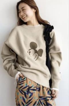 ジャーナルスタンダード トレーナー ベージュミッキーコラボ - メルカリ