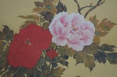 複製/酒井抱一/牡丹胡蝶図/工芸/布袋屋掛軸HG-397 - メルカリ