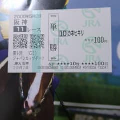 カネヒキリ 2008年ジャパンカップダート現地的中単勝馬券 - メルカリ