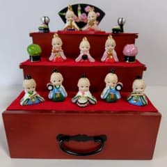 加藤工芸 キューピー お雛様 3段飾り ローズ・オニール - メルカリ