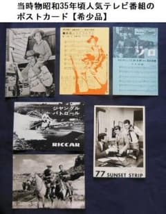 ○当時物昭和35年頃人気テレビ番組のポストカード【希少品】[#419