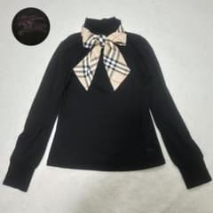 バーバリーブルーレーベル ボウタイ リボン 長袖 ノバチェック