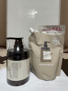 cocone クレイクリームシャンプー 400g ポンプ式 詰め替えセット