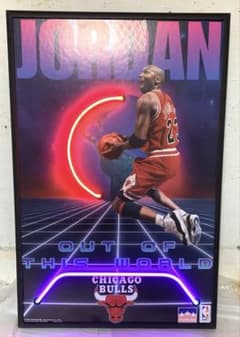 m*3様 NEONETICS ネオン管アートパネル マイケルジョーダン - メルカリ