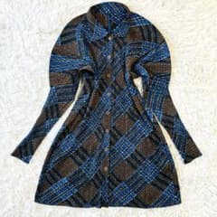 プリーツプリーズ ロングカーディガン バルーンスリーブ イッセイ