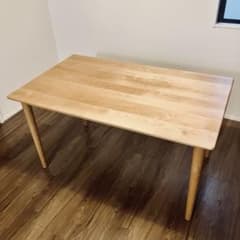 リセノダイニングテーブル_アルダー無垢材_135×80×70 - メルカリ