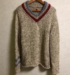 kapital キャピタル ハンドニットチルデン Vネック セーター - メルカリ