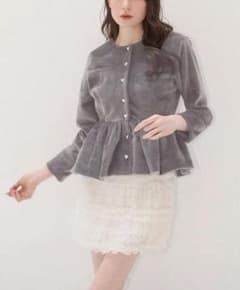 K12522) MUGUET heart button peplum tops - メルカリ