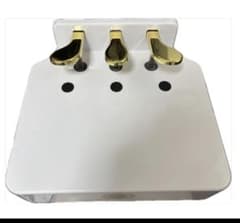 期間限定値下げ！PUNK ピアノ足台 3ペダル 補助ペダル ホワイト