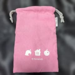 クラブニンテンドー どうぶつの森3DS用巾着 ピンクレトロ品 - メルカリ