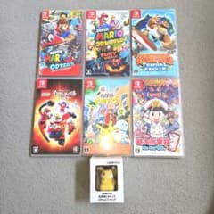 NintendoSwitch カセットソフト6個箱あり ピカチュウオマケ付き - メルカリ