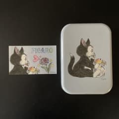 ヒグチユウコ ディズニー フィガロ クレオ ルピシア 缶 ステッカー