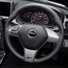 GRコペン純正MOMO スポーツステアリング ブラック/シルバー取り外し品