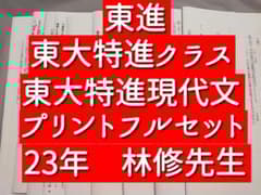 東進 東大特進 東大特進現代文 林修先生 23年 プリントフルセット 駿台