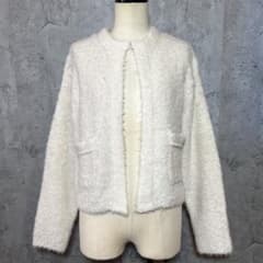 Ballsey アクリルアルパカファーショートカーディガン - メルカリ