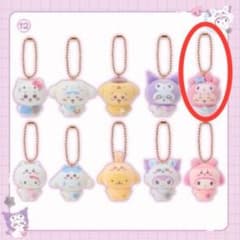 ちいかわxサンリオ シークレットフロッキーマスコットチャーム カニ