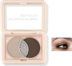 Boobeen アイシャドウパレット 3色マット カラー02アイスコーヒー