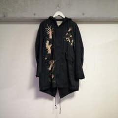 INK インク 再構築 リメイク チャイナドラゴン モッズコート 刺繍 L